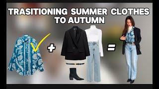 How to Transition Summer Clothes to Autumn Outfits || by.veronikaportfolio