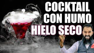  ¿Cómo HACER un cóctel con HIELO SECO?   Cóctel con HUMO y BURBUJAS de jabón.