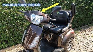 Elektro Dreirad Scooter Econelo Billy Display tauschen