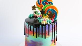 Loaded Watercolour Drip Cake- Rosie's Dessert Spot