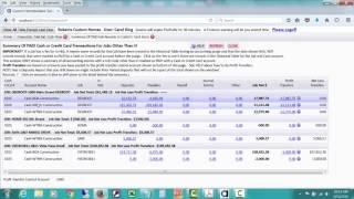 3700 89 Trial Balances AND Cash Flow By Job