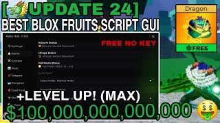 [UPDATE 24] Blox Fruits Script Pastebin GUI | AUTO FARM DRAGON EVENT BELI FARM *NO KEY*