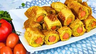 Waffle Roll-Ups with Potatoes and Sausages: Easy and Delicious RECIPE for the Whole Family!