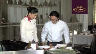 Behind The Scenes - How To Plate An Inflight Meal - Luke Nguyen - Etihad Airways