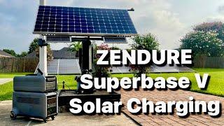 ZENDURE Superbase V Solar Charging with my Solar Tracker