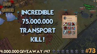 [EliteGankers] Albion Online PVP Episode #73 - Incredible 75.000.000 transport kill ! / 4kk giveaway