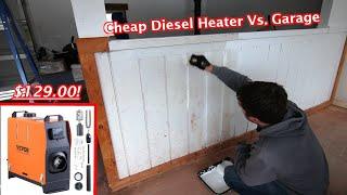 The Racetrack Garage Facelift Begins! Paint & Vevor Diesel Heater Testing