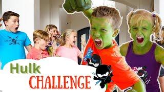 Paxton e Payton transformados no Hulk | Pegadinhas engraçadas com amigos | Ninja Kidz