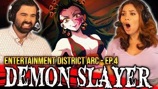 DEMON SLAYER SEASON 2 EPISODE 4 REACTION! Tonight 2x4 ENTERTAINMENT DISTRICT ARC