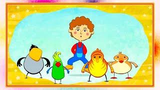 КАРАОКЕ -  Синий трактор -  Птички | Песенки для детей