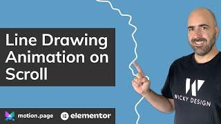 Line Drawing Animation on Scroll (Elementor & Motion.page)