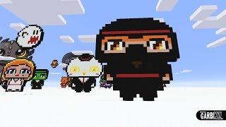 Minecraft Pixel Art - How To Make a Cute Ninja by Garbi KW