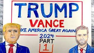 Former President Trump Vance 2024 Campaign PART 1 | What will he do if he becomes President again?