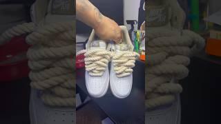 Rope Lace Tutorial  #sneakers #airforce1 #nike