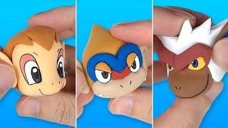 Pokémon Figures Making - Chimchar line(Monferno, Infernape)!! | Clay Art