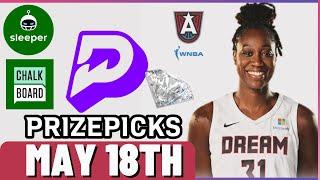 WNBA PRIZEPICKS | SLEEPER | PROP PICKS | SATURDAY | 5/18/2024 | WNBA BETTING | BET PROPS