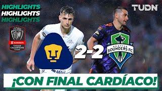 Highlights | Pumas 2-2 Seattle Sounders | CONCACHAMPIONS 2022 - FINAL | TUDN