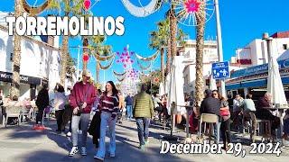 Torremolinos December 29, 2024 Town Walking Tour Malaga Costa del Sol Spain [4K]