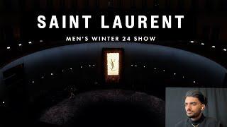 Inside SAINT LAURENT MEN'S WINTER 24 SHOW | Runway Highlights