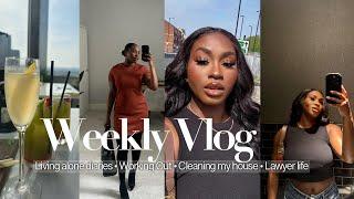 WEEKLY VLOG | LIVING ALONE DIARIES | Cleaning my house | Work Makeup Routine | Networking events