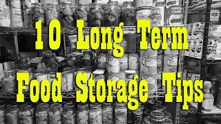 10 Long Term Food Storage Tips ~ Preparedness