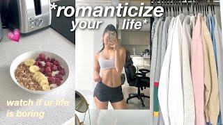 how to romanticize your life & focus on yourself  realistic vlog living alone