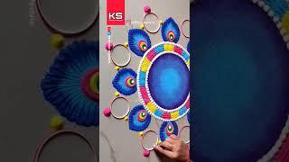 Happy Diwali Rangoli Design Idea ️ #HappyDiwali #Rangoli #Shorts