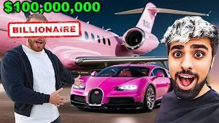 SPENDING 24 HOURS WITH A BILLIONAIRE !!! $3,200,000 Bugatti and Private Jet [ FULL HOUSE TOUR ] !!!