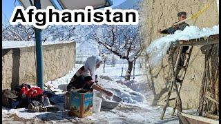 Living in Cold Winter in Afghanistan: village life Afghanistan | village routine