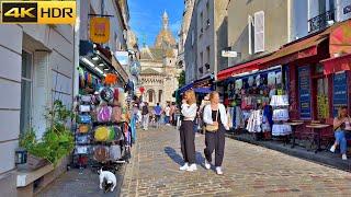 Touristic Paris Walk Summer 2023 Walking Tour Arc de Triomphe and Montmartre [4K HDR]
