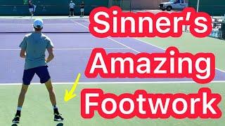 Jannik Sinner’s Amazing Tennis Footwork (Pro Split Step Timing & Rhythm)