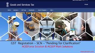 GST Registration :- "SCN - Pending for Clarification" in malayalam