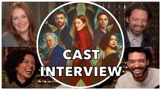 SHARPER Cast Interview | Julianne Moore, Sebastian Stan, Justice Smith, Briana Middleton