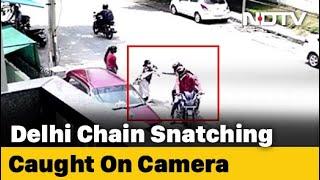 Caught On Camera: In Posh Delhi Locality, 2 Men On Bike Snatch Gold Chain