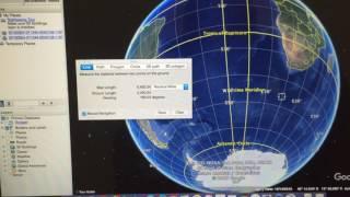 How far is it from the Equator to the South Pole?