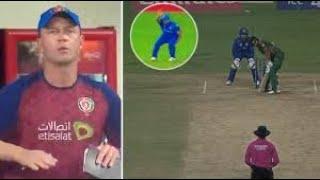 Gulbadin Naib fakes injury during Afghanistan vs Bangladesh T20 world cup match #icc #t20worldcup