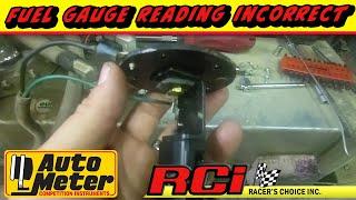 Diagnosing my Fuel Gauge issue. Autometer Z series gauge and RCI fuel cell