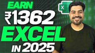 #1 Excel trick to earn Rs. 1362 in just 1 hour (2025) 