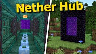 How to Link Portals and Build a Nether Hub in Minecraft - Guide