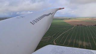 Testrun and Tour through Windturbine GE 3.6MW 137m at high Windspeeds