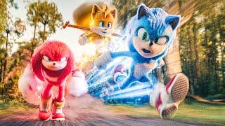 Sonic Races Knuckles & Tails On His Birthday - Sonic the Hedgehog 3 Clip (2024)