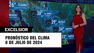 Clima para hoy 8 de julio de 2024