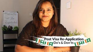 Post Visa Re-application | Do's & Don'ts | Study In Ireland | Study Abroad