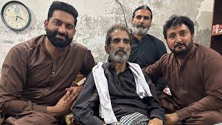 Anjum Saroya and Nasir Dhillon   visits Great Punjabi Poet  Tajamal Kaleem  at his Residence Chunian
