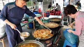 75 years of history! Beef intestines & rice soup, Korean street food