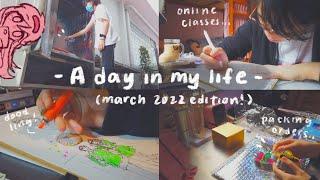 another day of online school  + balancing art and work | sakuvlog ep.10