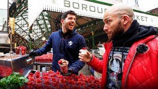 Best London Market Food Tour!! Inside 1000 Year Old Market!!