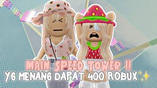 LOMBA DI SPEED TOWER! YG MENANG DAPAT 400 ROBUX ?!!  | ROBLOX INDONESIA  |