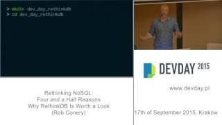 Rob Conery - Rethinking NoSQL: Four and a Half Reasons Why RethinkDB Is Worth a Look