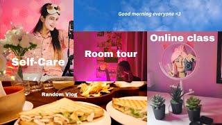 My Tiny Room Tour + Self-care + Online class + Shooting : Random Day Vlog | Charchita Sarma